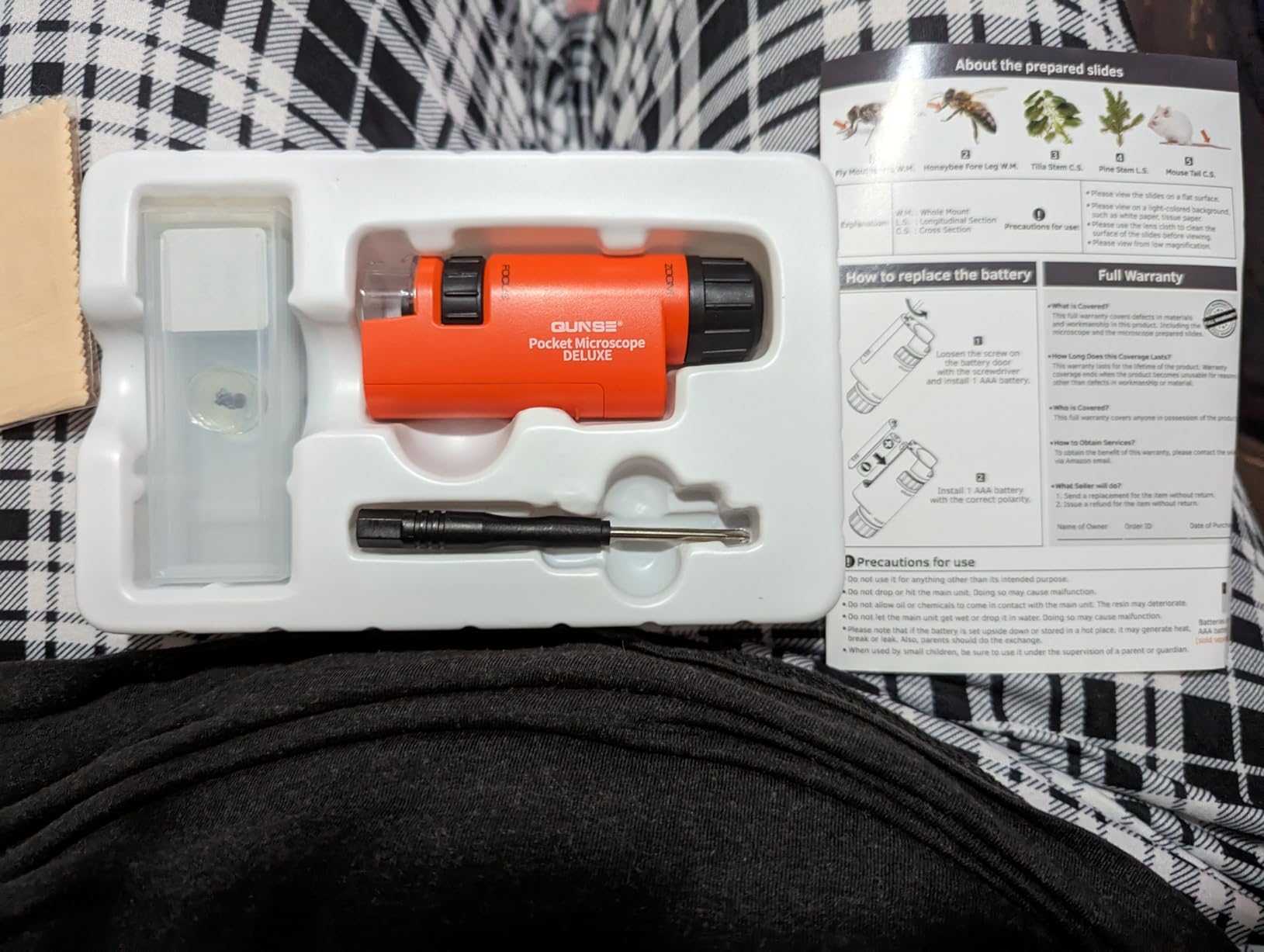 High Power Lens Microscope, 60X-120X | Kentfaith - KENTFAITH